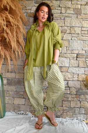Larc Poet Blouse Olive